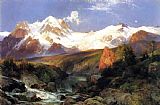 Thomas Moran Canvas Paintings - The Teton Range